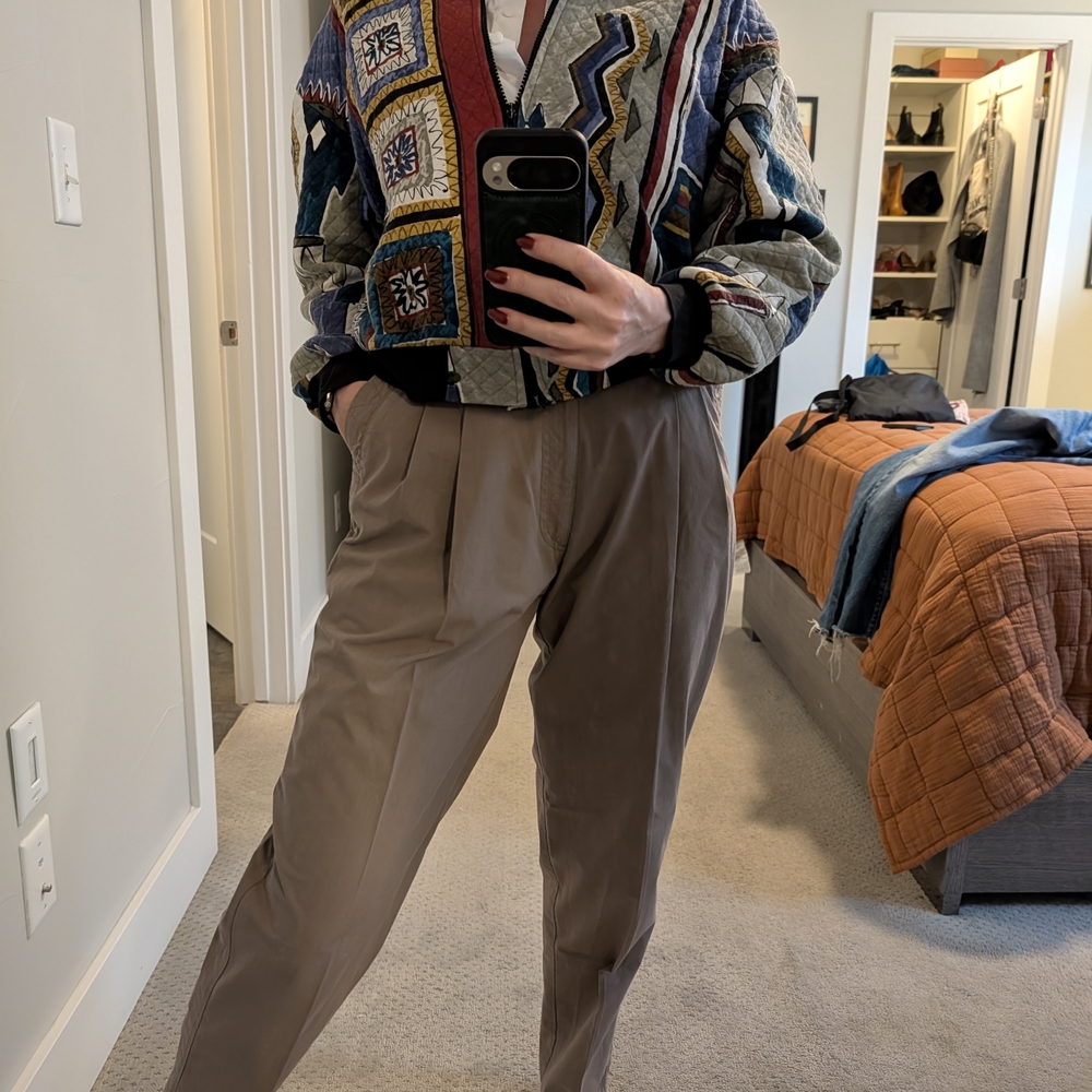 Colorful Geometric Quilted Jacket - Picture 5 of 5